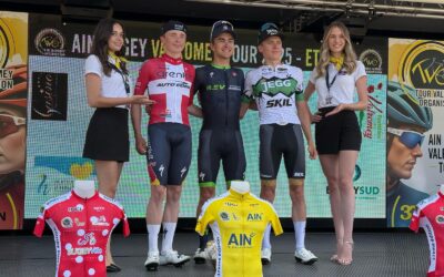 Kristian Haugetun 3e  in loodzware 3e alpen-etappe Ain Bugey Valromey (F)
