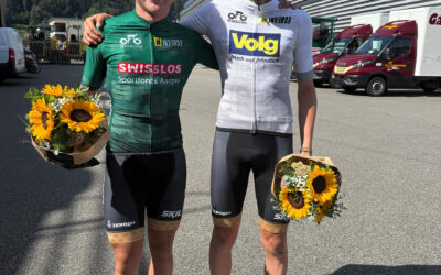JEGG-SKIL-DJR  verovert bergtrui en groene trui in de GP Rüebliland in Zwitserland